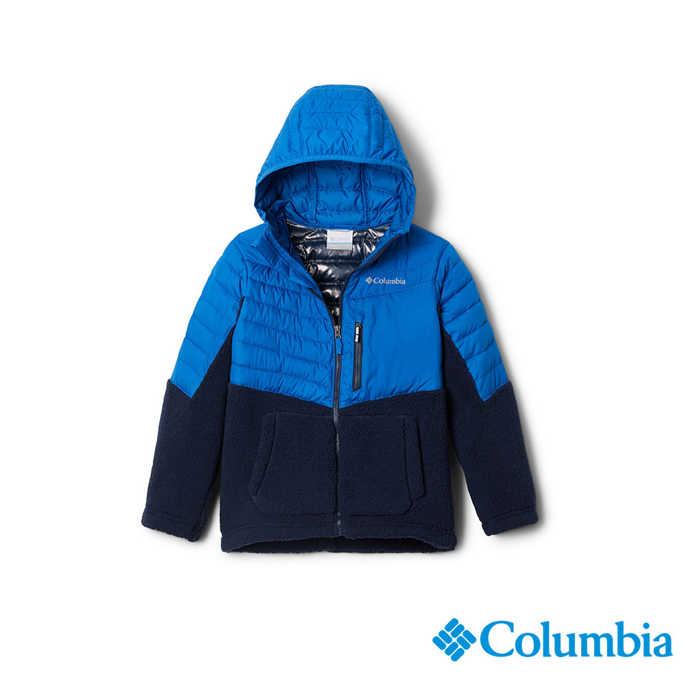 Columbia 哥倫比亞 童款-保暖連帽外套-墨藍 USB17990IB / FW22