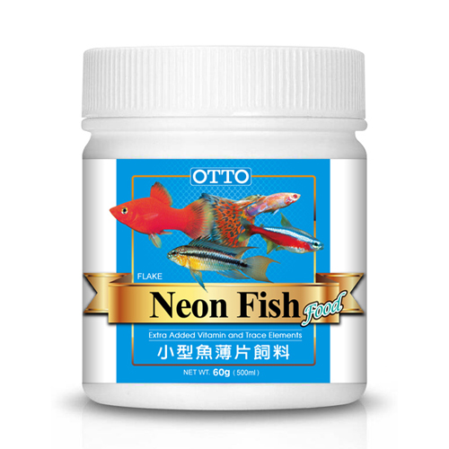 OTTO-小型魚薄片飼料 60g(500ml)