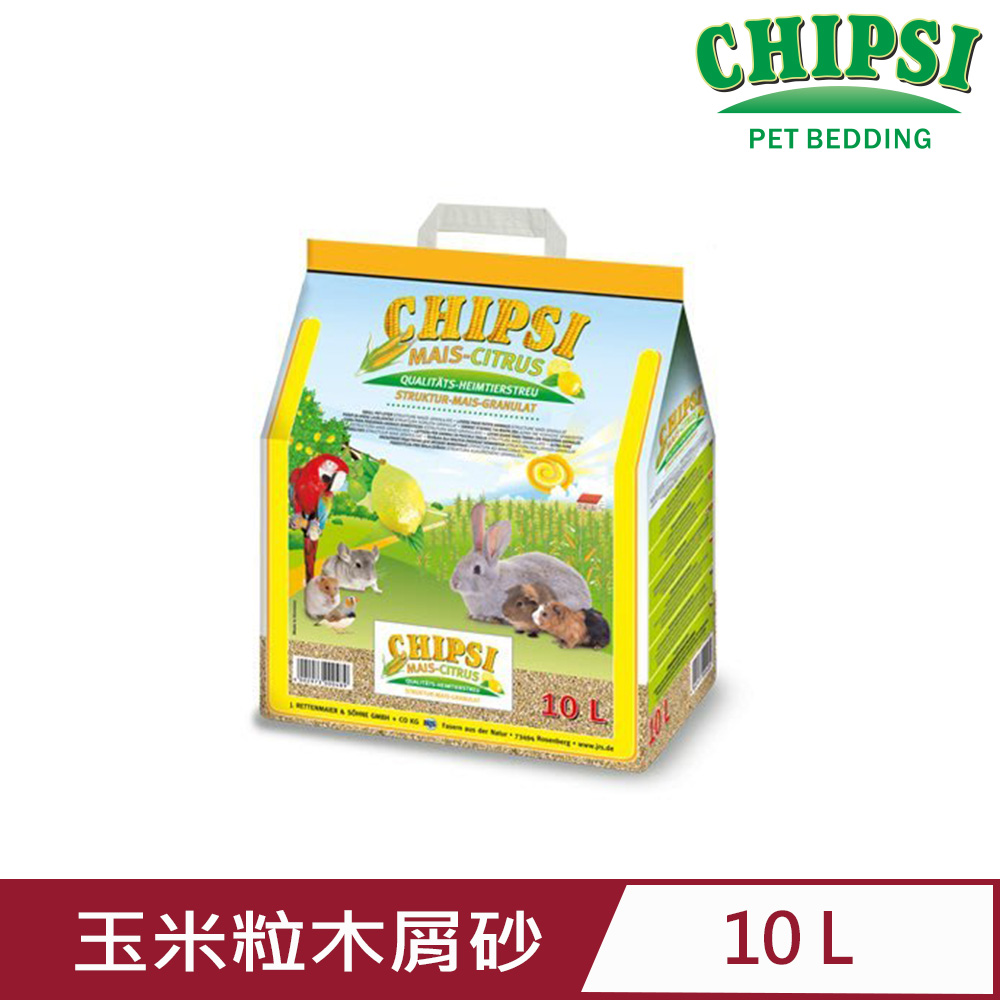 JRS德國CHIPSI-檸檬香玉米粒木屑砂 10L (J16)