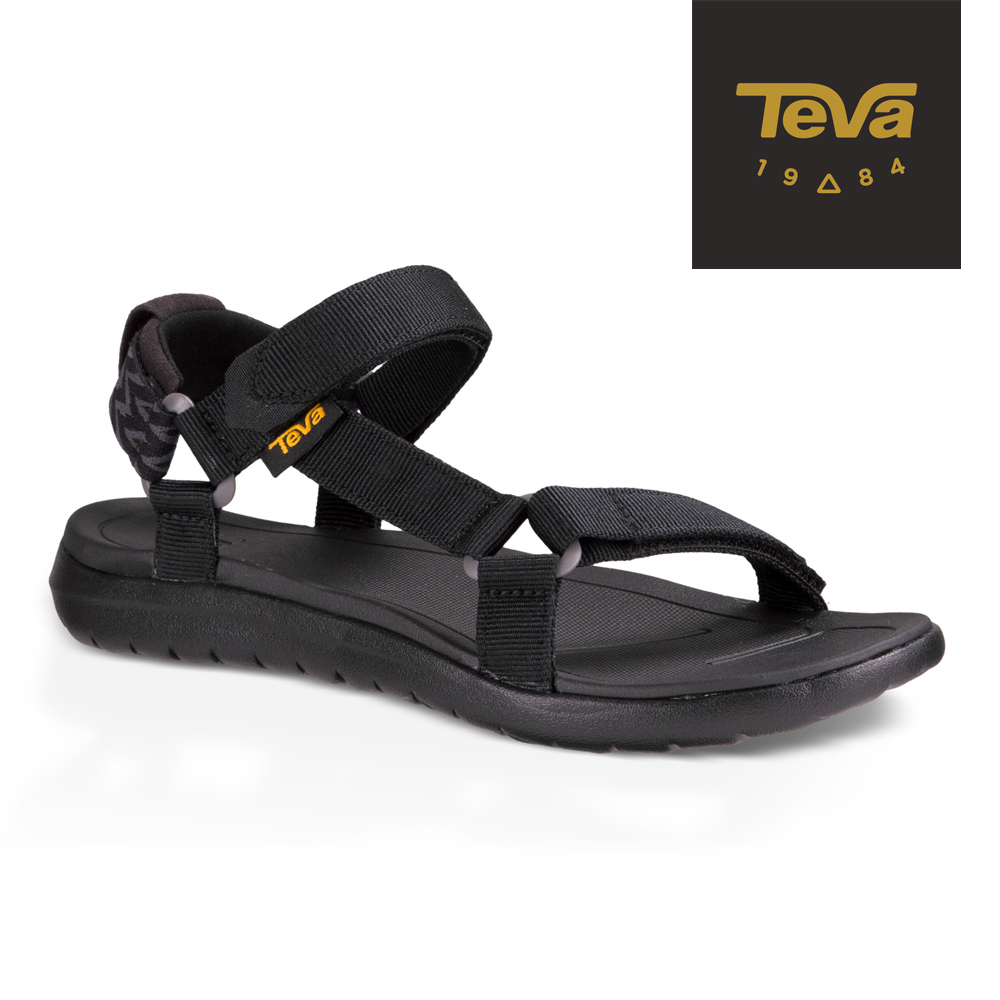 【TEVA】原廠貨 女 Sanborn Universal 輕量織帶涼鞋/雨鞋/水鞋(黑-TV1015160BLK)