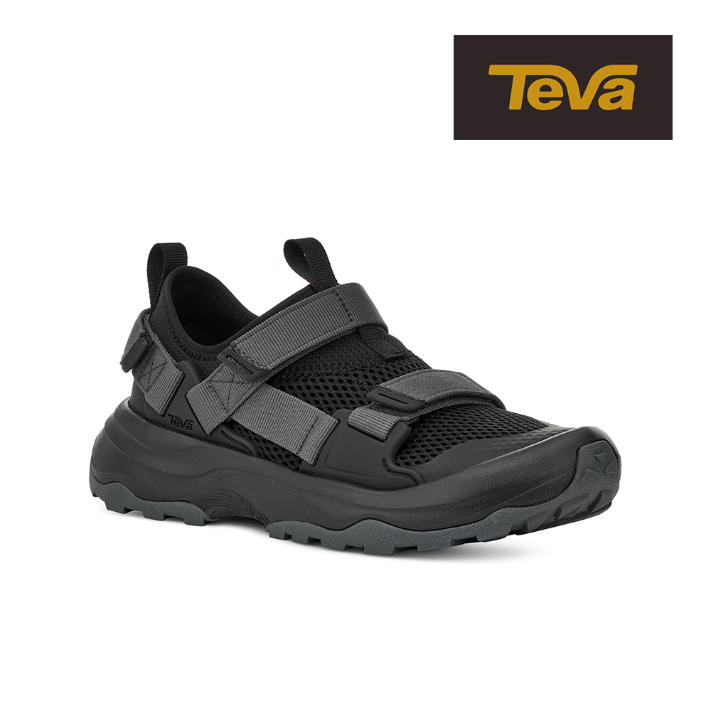 【TEVA】女護趾涼鞋 水陸兩棲護趾運動涼鞋/雨鞋/水鞋 Outflow Universal 原廠 (黑色-TV1136310BLK)