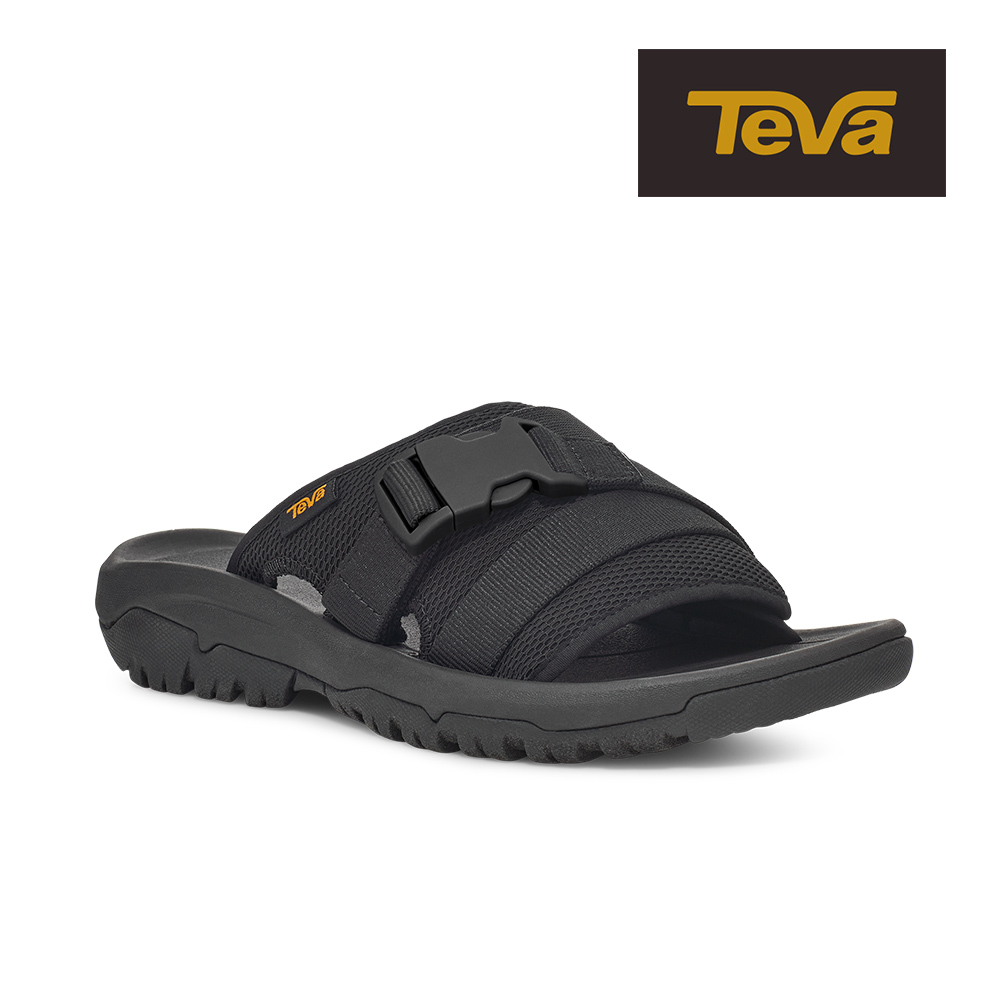 【TEVA】女拖鞋 運動拖鞋/水鞋/雨鞋 Hurricane Verge Slide 原廠 (黑色-TV1136210BLK)