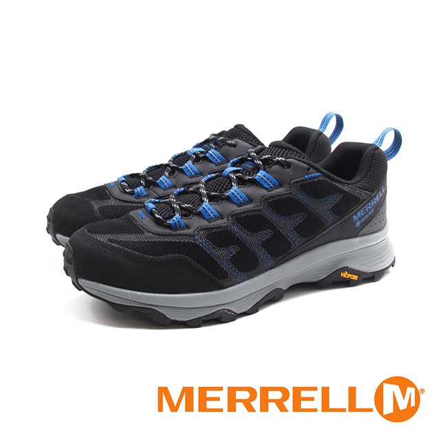 MERRELL(男)MOAB SPEED XTR GTX防水登山健行鞋 男鞋-黑藍