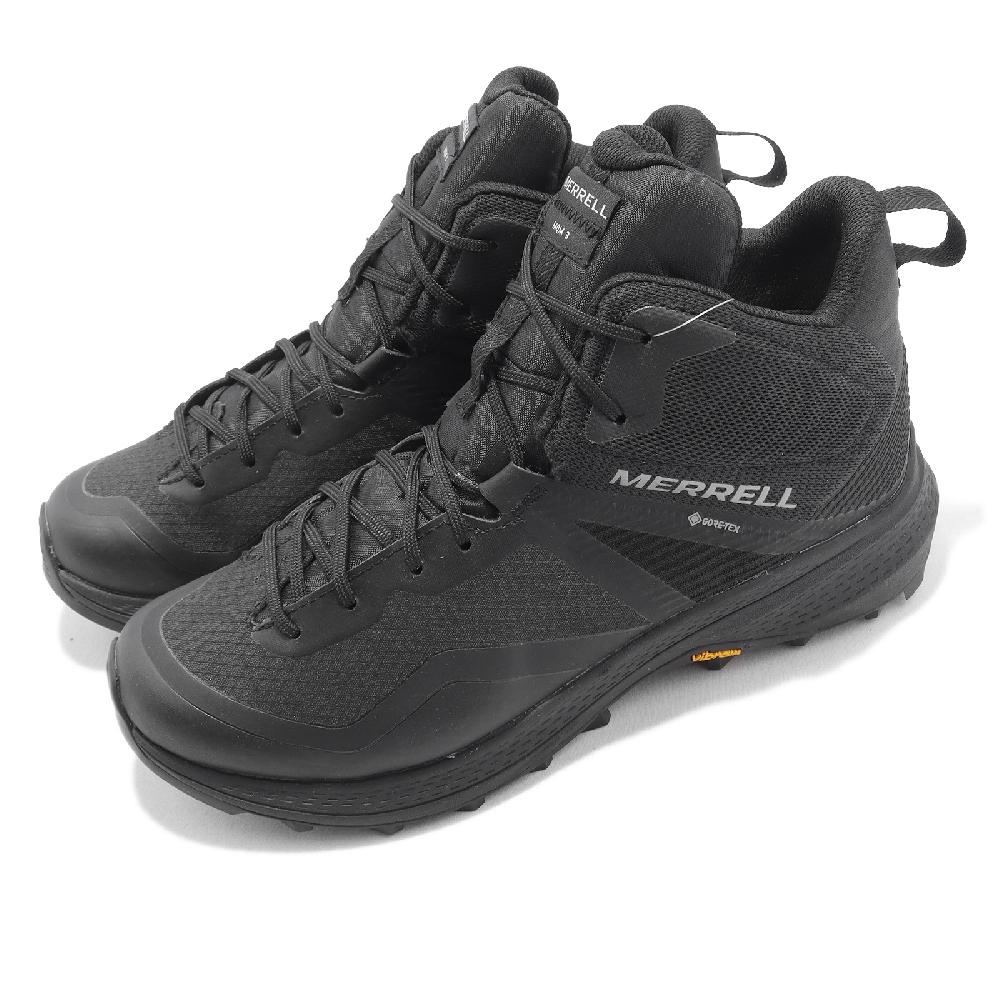 Merrell 登山鞋 MQM 3 Mid GTX 男鞋 極致黑 灰 防水 黃金大底 越野 戶外 郊山 ML135569