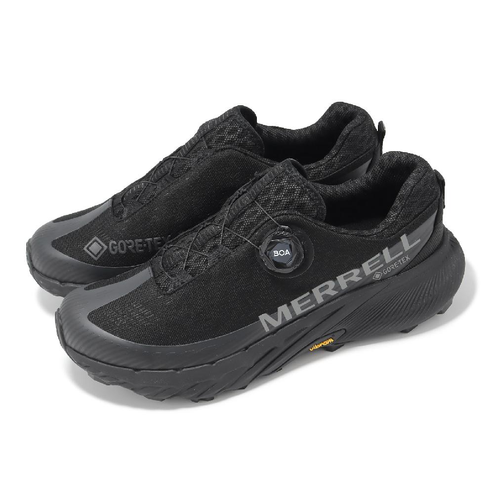 Merrell 邁樂 越野跑鞋 Agility Peak 5 Boa GTX 男鞋 黑 防水 襪套 旋鈕 郊山 運動鞋 ML068213
