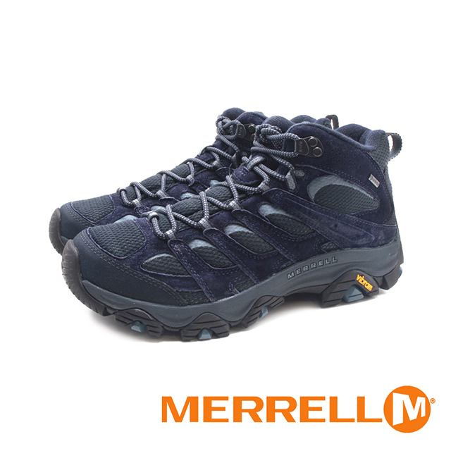 MERRELL(男)MOAB 3 MID GORE-TEX防水登山中筒鞋 男鞋-深藍