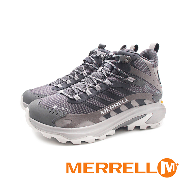 MERRELL(男)MOAB SPEED 2 MID GORE-TEX防水輕量登山戶外高筒鞋 男鞋-巖灰