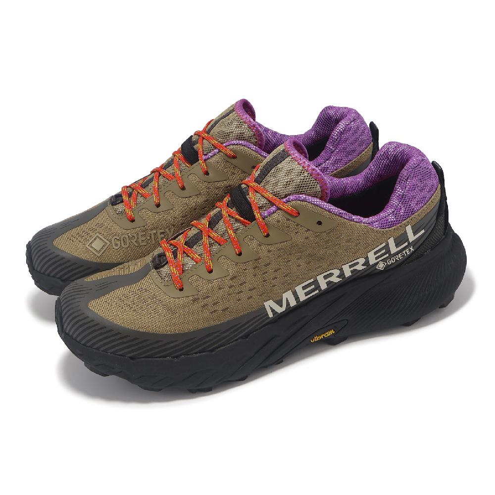 Merrell 邁樂 越野跑鞋 Agility Peak 5 GTX 男鞋 棕 紫 防水 襪套 抓地 越野 運動鞋 ML068107