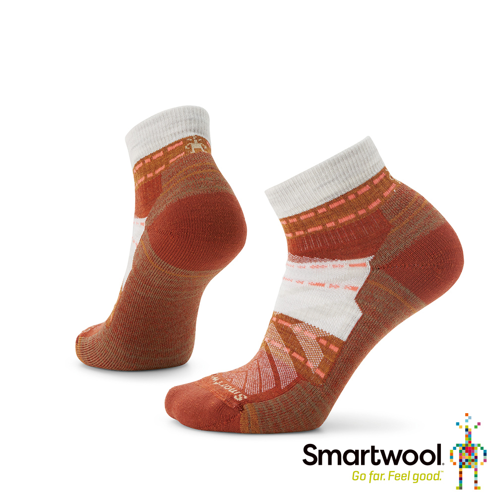 SmartWool 女 機能戶外全輕量減震印花低筒襪 塵灰色