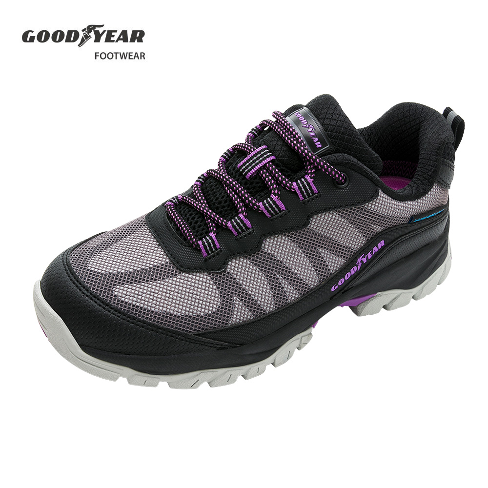 【GOODYEAR 固特異】郊山健行鞋/女 戶外郊山 防水 耐磨 黑色(戶外趣W3-GAWO32400)