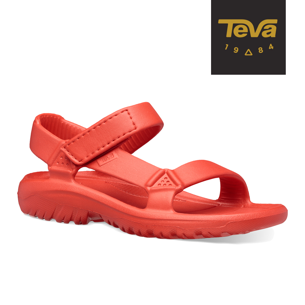 【TEVA】原廠貨 中/大童 Hurricane Drift 水陸輕量涼鞋/雨鞋/水鞋/童鞋(火紅色-TV1102483CFYR)