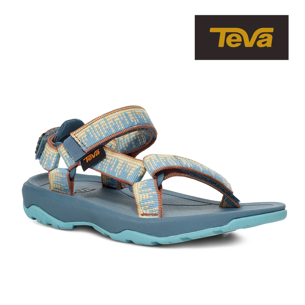 【TEVA】原廠貨 中/大童 Hurricane XLT2 機能運動涼鞋/雨鞋/水鞋/童鞋(大氣天蛾彩/靜水藍)