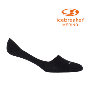 icebreaker IB102832 - 女 細針織星系都會隱形襪-黑