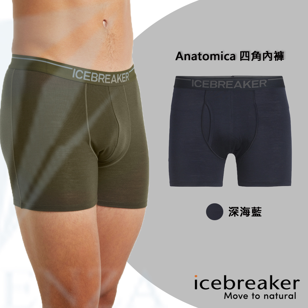 icebreaker IB103029 男 Anatomica 四角內褲-BF150-深海藍