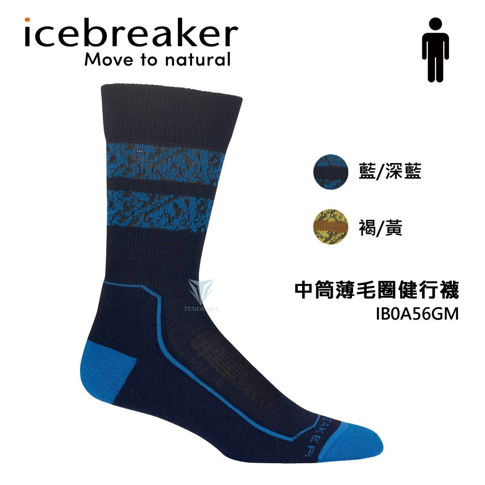 icebreaker IB0A56GM - 男 中筒薄毛圈健行襪