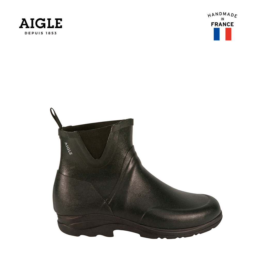 AIGLE 男 時尚短筒膠靴(AG-F8435A160)-咖啡