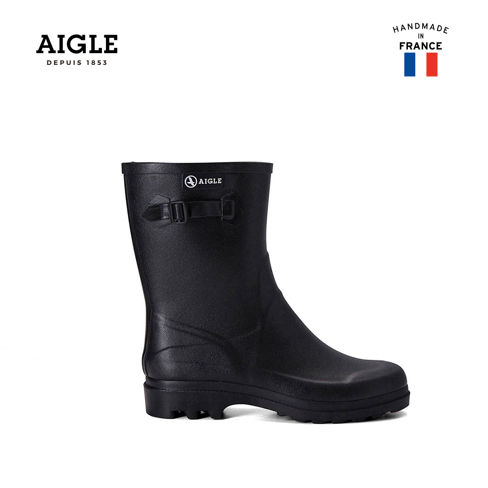 AIGLE 男 經典中筒膠靴ICARE (AG-F8515A100)-黑色