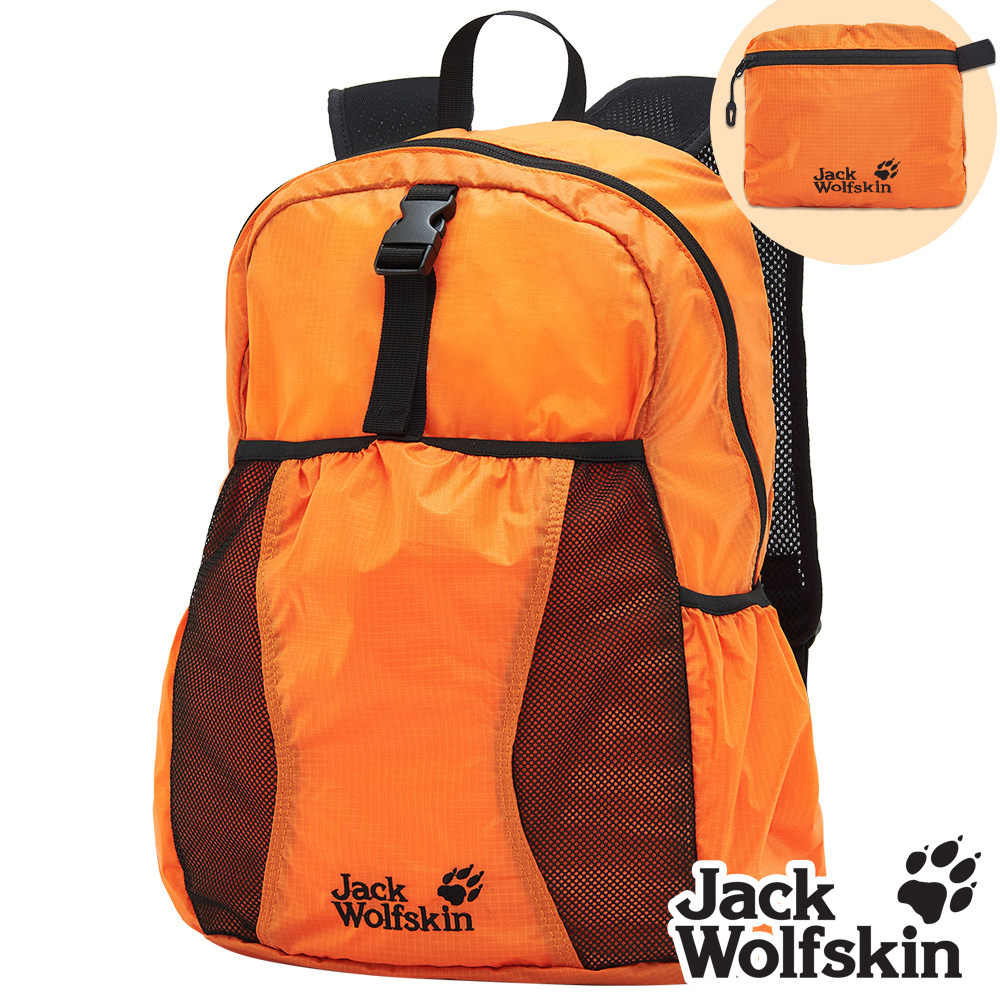 【飛狼 Jack Wolfskin】可收納輕便攻頂包 健行背包 17L『橘』