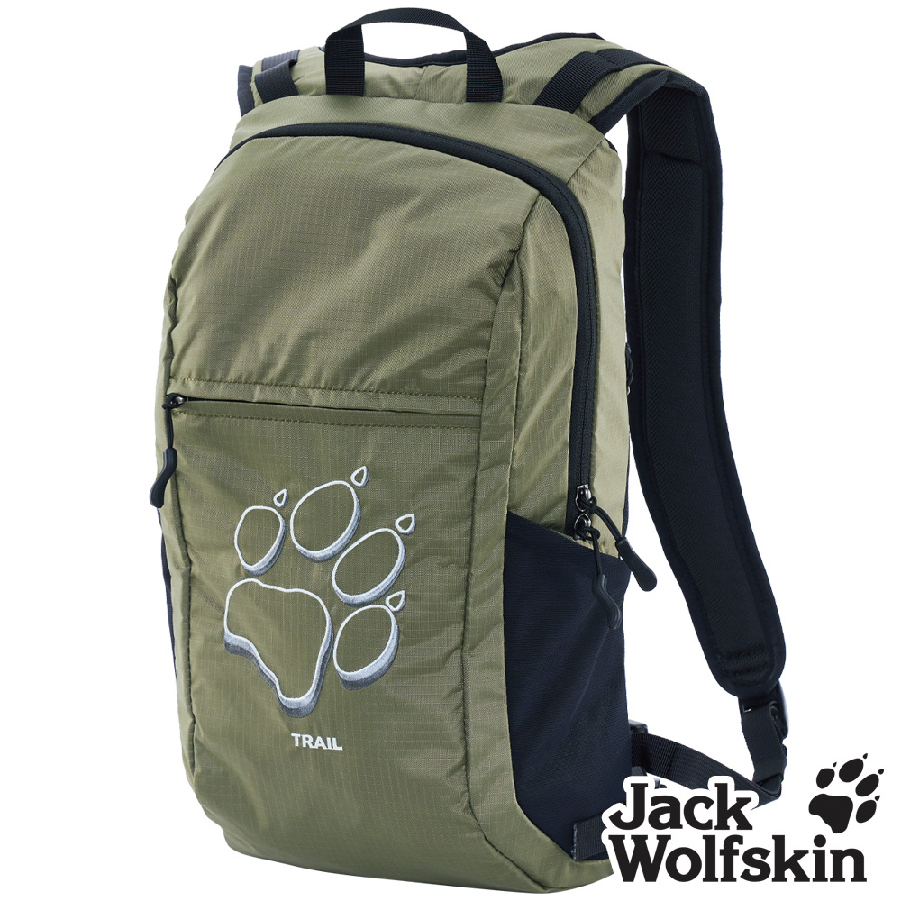 【飛狼 Jack Wolfskin】TRAIL 刺繡狼爪輕巧旅遊休閒包 健行背包 12L『綠』