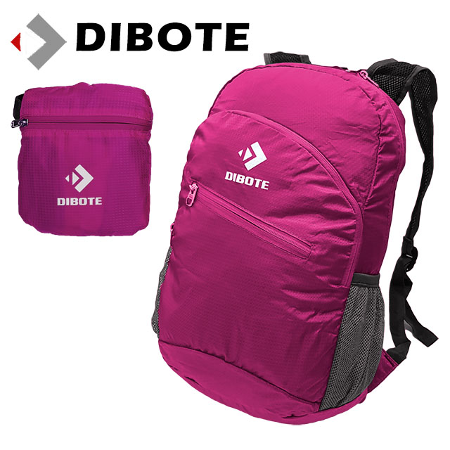 【迪伯特DIBOTE】折疊背包攻頂包登山背包 - 15L (紫)