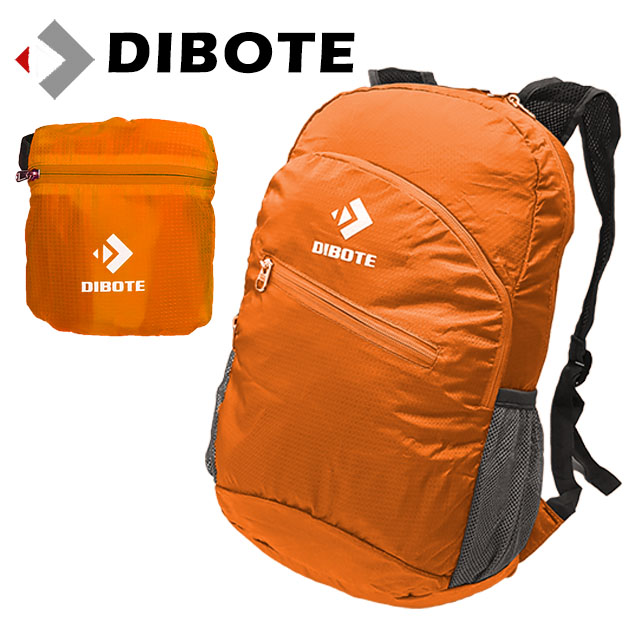 【迪伯特DIBOTE】折疊背包攻頂包登山背包 - 15L (橘)