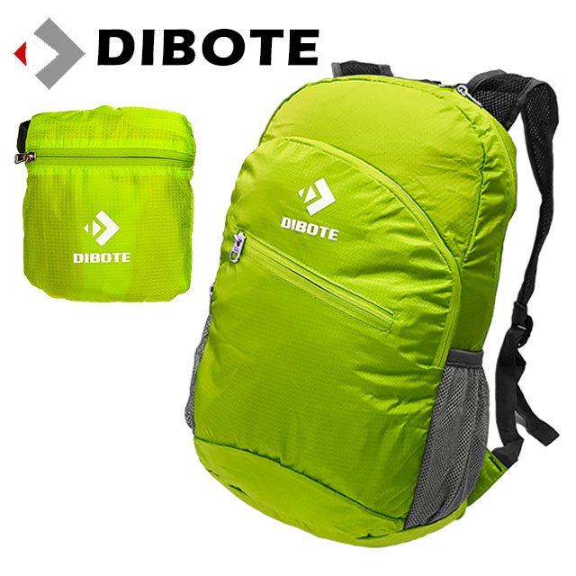 【迪伯特DIBOTE】折疊背包攻頂包登山背包 - 15L (綠)