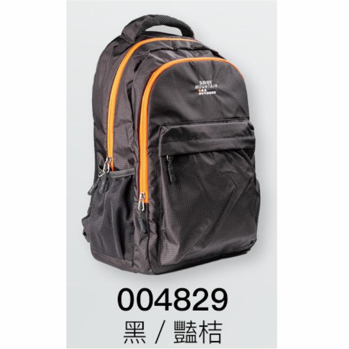 來自日本運動休閒領導品牌《Sasaki》OUT DOOR超輕量透氣式多功能背包(黑/艷桔)/004829