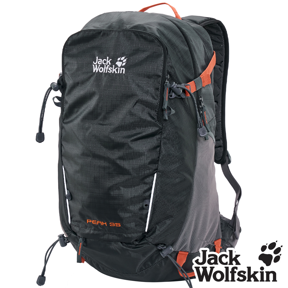 【Jack wolfskin 飛狼】Peak 35L 登山背包 健行背包『曜石黑』