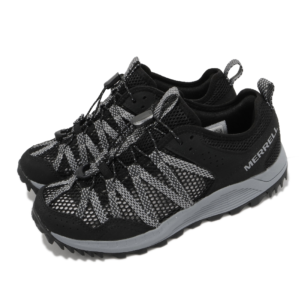 Merrell 戶外鞋 Wildwood Aerosport 女鞋 避震墊片 穩定舒適 抓地耐磨 黑 灰 ML036152