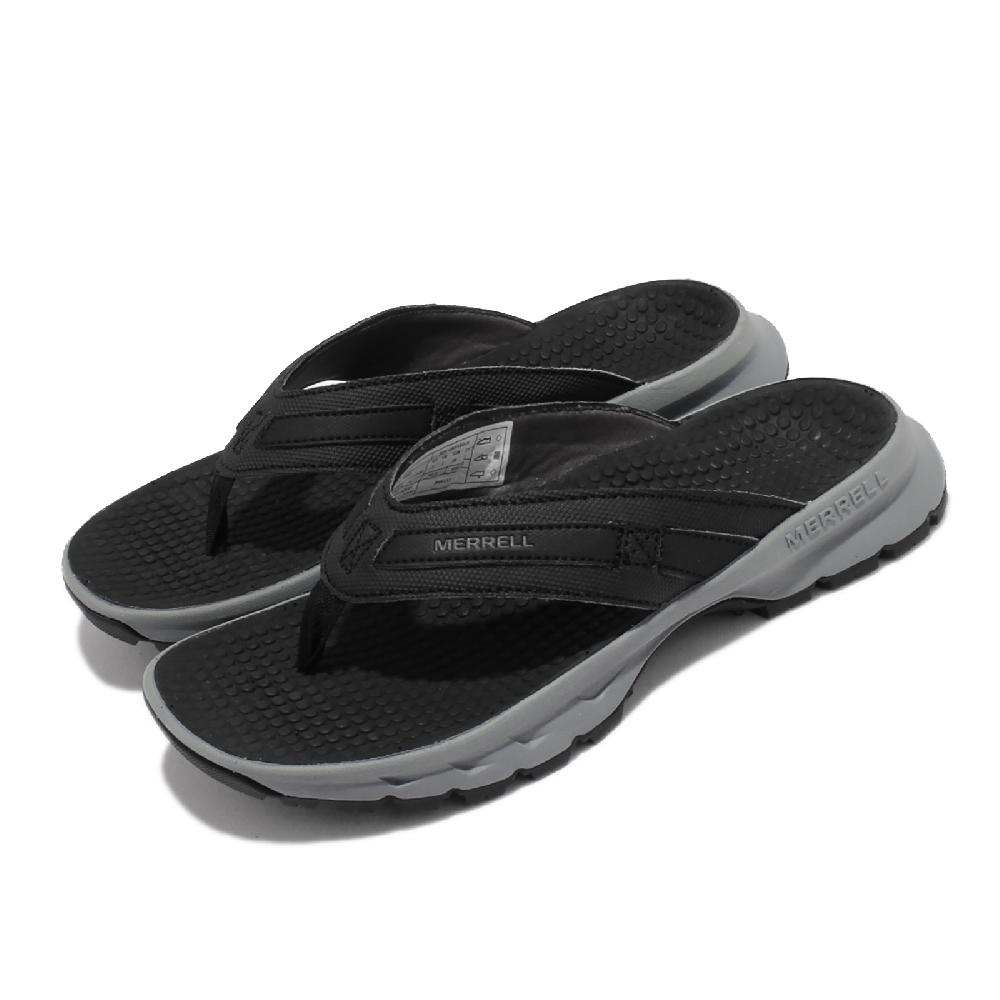 Merrell 邁樂 拖鞋 Cedrus Flip 3 女鞋 黑 灰 緩衝 潛水布內裡 耐磨 夾腳拖 戶外 機能 ML036392