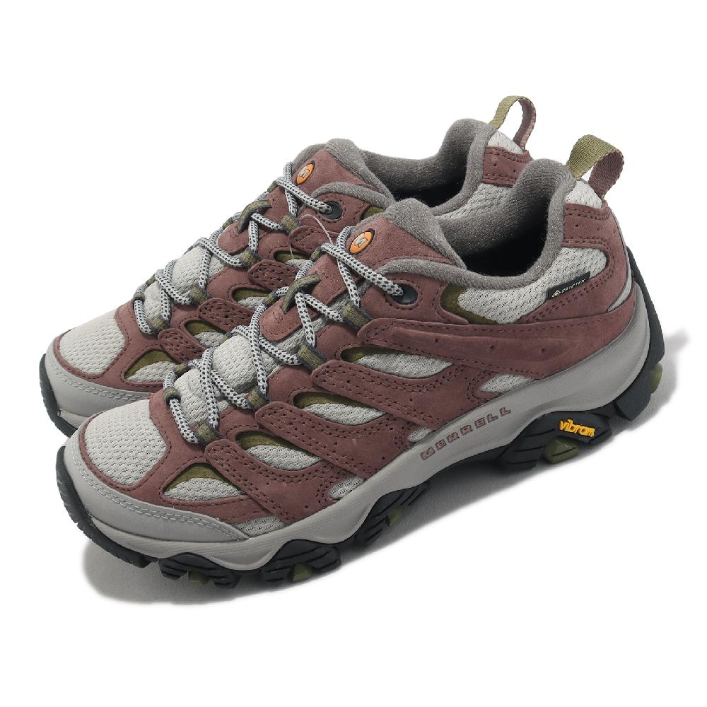 Merrell 邁樂 登山鞋 Moab 3 GTX 女鞋 藕粉 灰 防水 避震 黃金大底 郊山 戶外 ML037500
