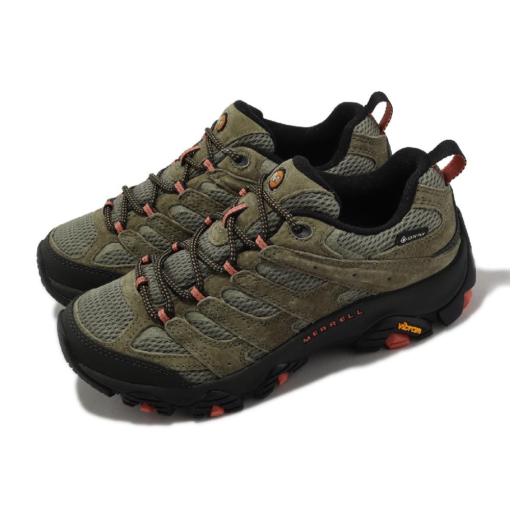 Merrell 邁樂 登山鞋 Moab 3 GTX 女鞋 綠 黑 防水 黃金大底 越野 郊山 戶外 ML036322W