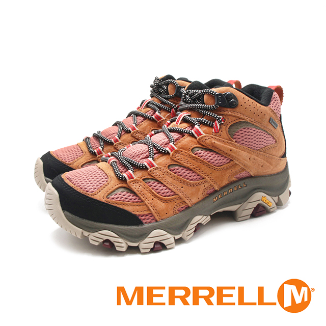 MERRELL(女)MOAB 3 MID GORE-TEX防水登山中筒鞋 女鞋-棕紅