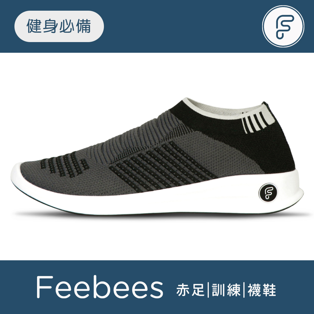 Feebees 赤足健身訓練襪鞋-酷跑款 / 灰