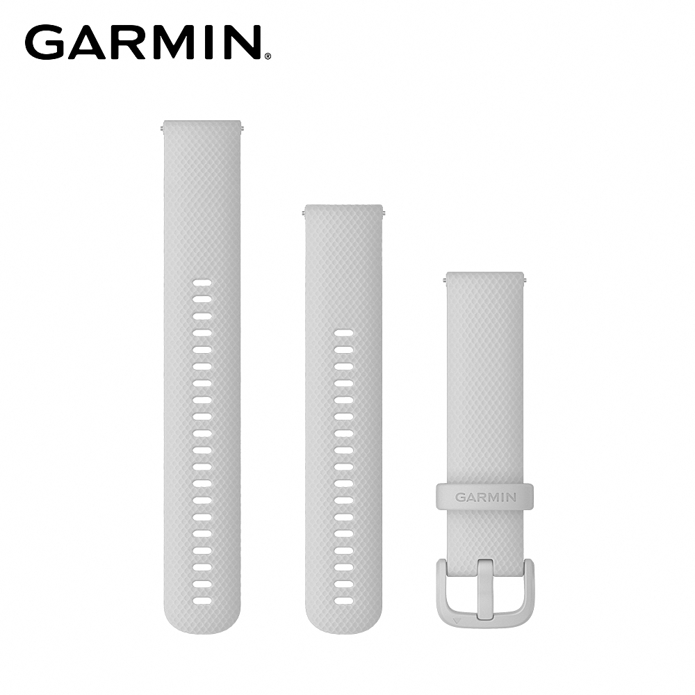 GARMIN Quick Release 20mm 寧靜灰矽膠錶帶