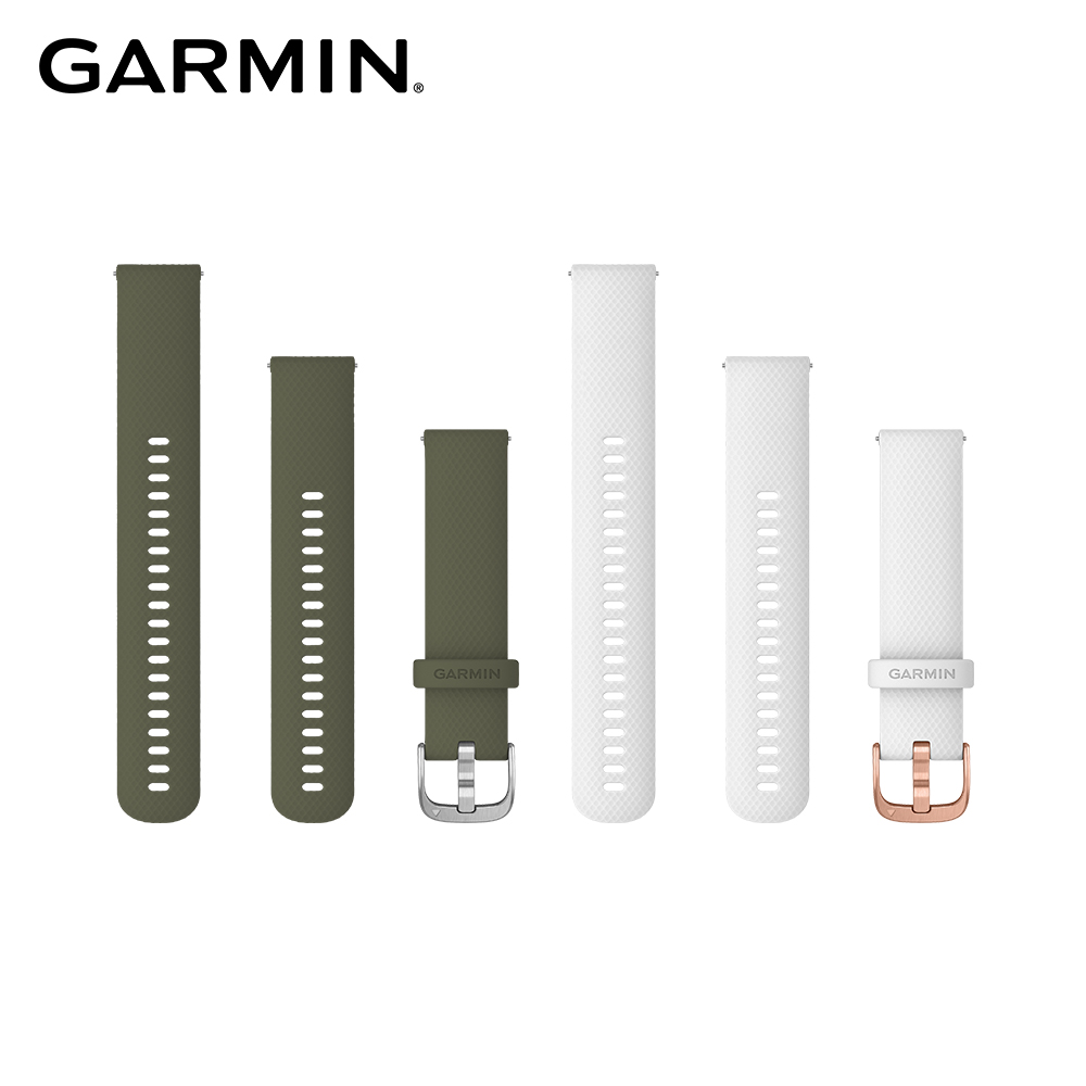 GARMIN Quick Release 20mm vivomove 3 矽膠錶帶