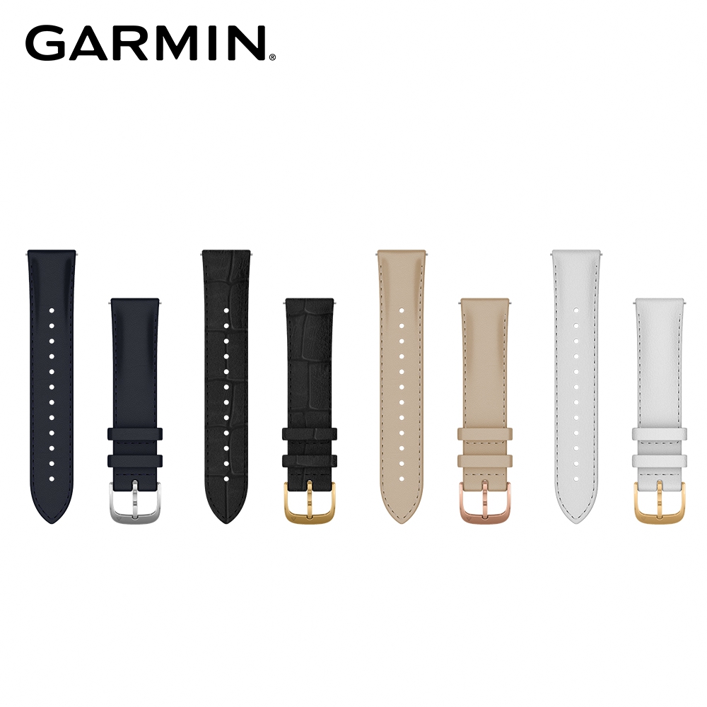GARMIN Quick Release (20mm) vivomove Luxe 皮革錶帶