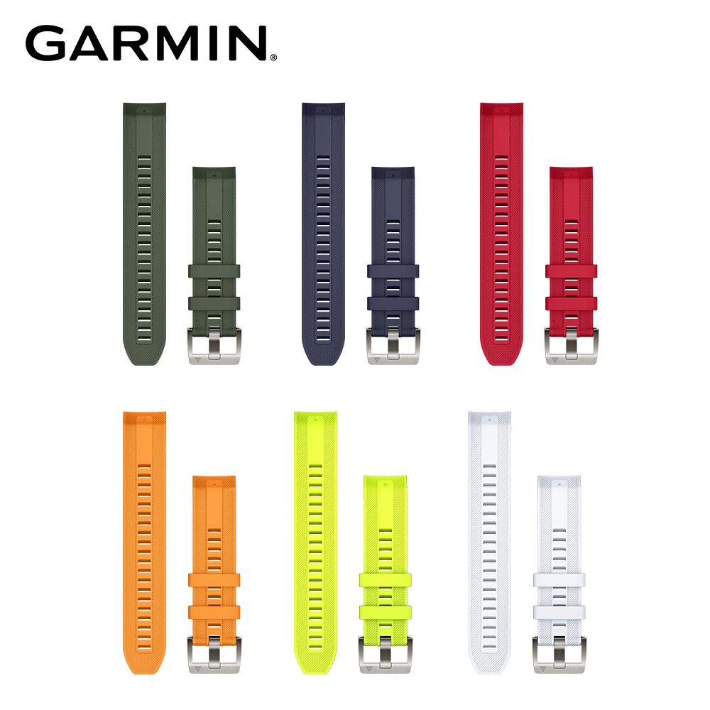 GARMIN MARQ QuickFit 22mm 矽膠錶帶