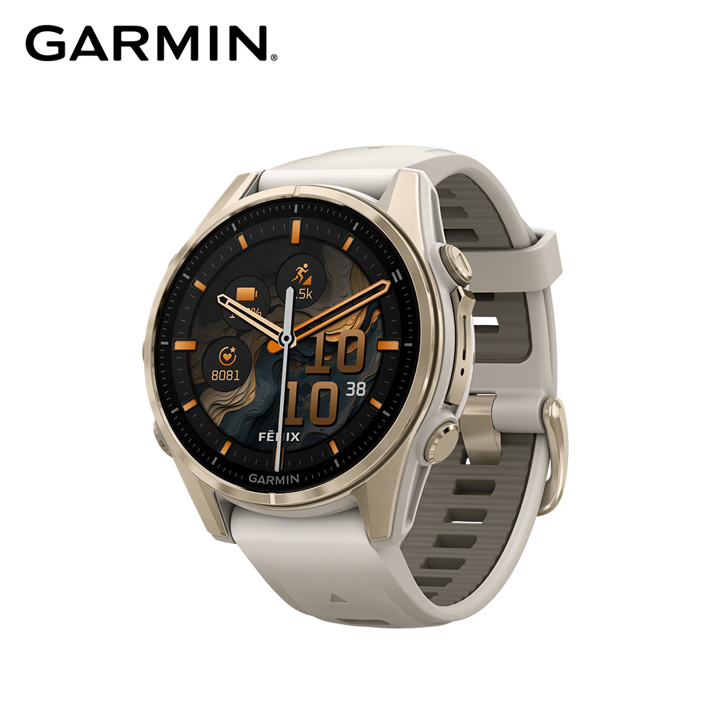 GARMIN Fenix 8 AMOLED 全方位戶外進階GPS智慧腕錶 43mm