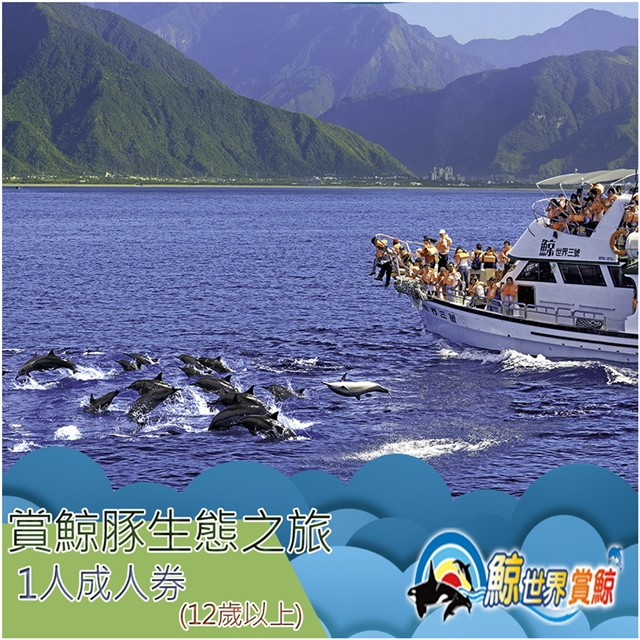 【花蓮】鯨世界-賞鯨豚生態之旅成人券