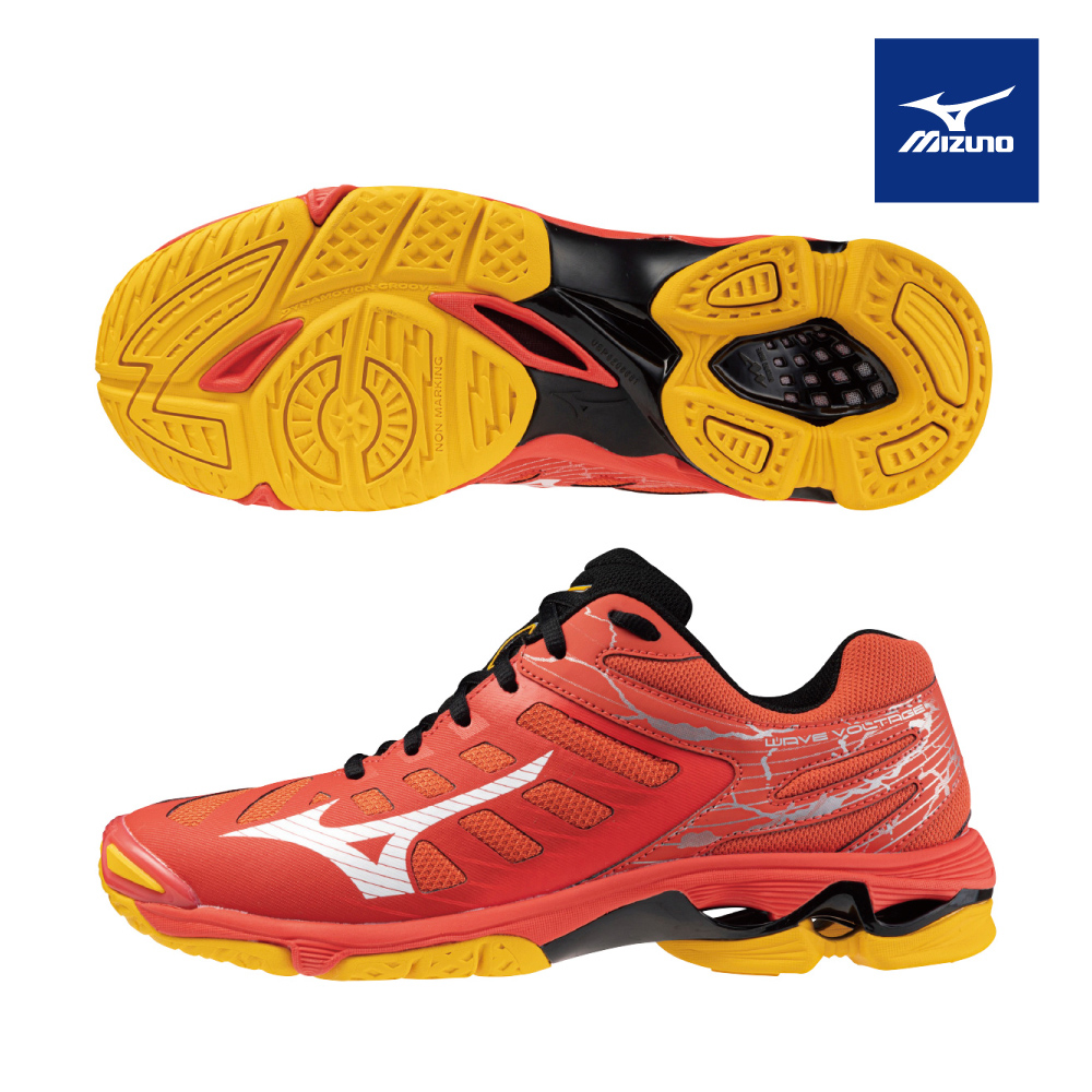 【MIZUNO 美津濃】WAVE VOLTAGE 排球鞋 V1GA216002