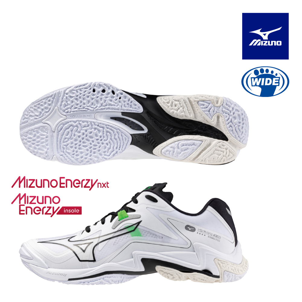 【MIZUNO 美津濃】WAVE LIGHTNING Z8 寬楦排球鞋 V1GA240157