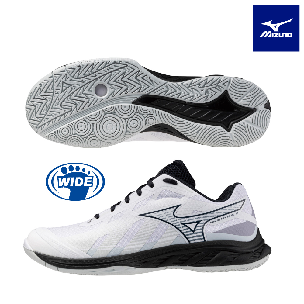 【MIZUNO 美津濃】WAVE FANG EL 2 寬楦羽球鞋 71GA242302