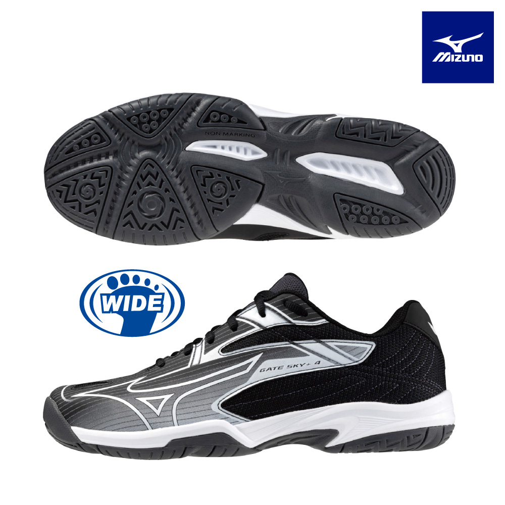 【MIZUNO 美津濃】GATE SKY PLUS 4 寬楦羽球鞋 71GA242140