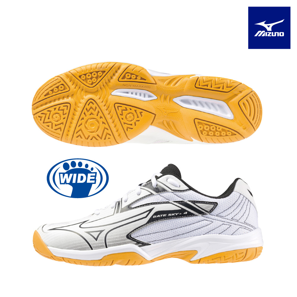 【MIZUNO 美津濃】GATE SKY PLUS 4 寬楦羽球鞋 71GA242104