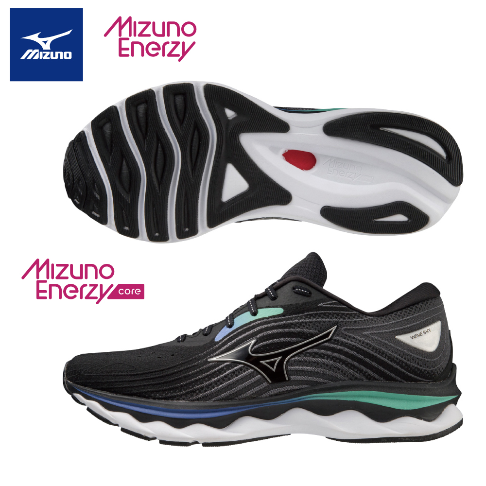 【美津濃MIZUNO】WAVE SKY 6 一般型男款慢跑鞋 J1GC220255