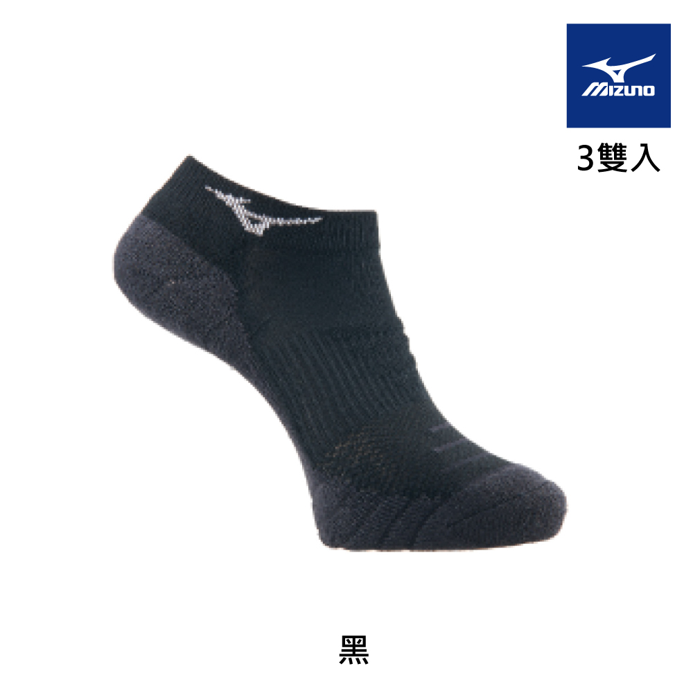 【MIZUNO 美津濃】男運動薄底踝襪 3雙入 32TX0A3109（黑）