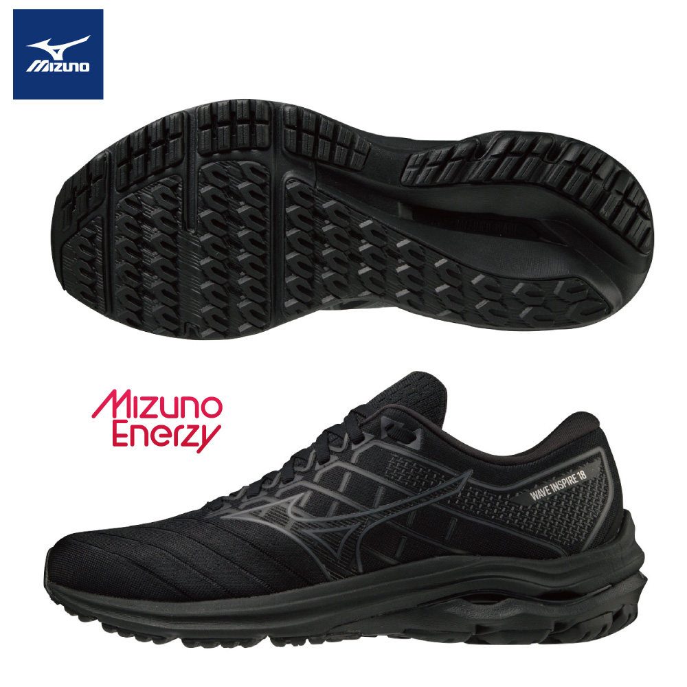 【美津濃MIZUNO】WAVE INSPIRE 18 支撐型男款慢跑鞋 ENERZY中底材質 J1GC224438