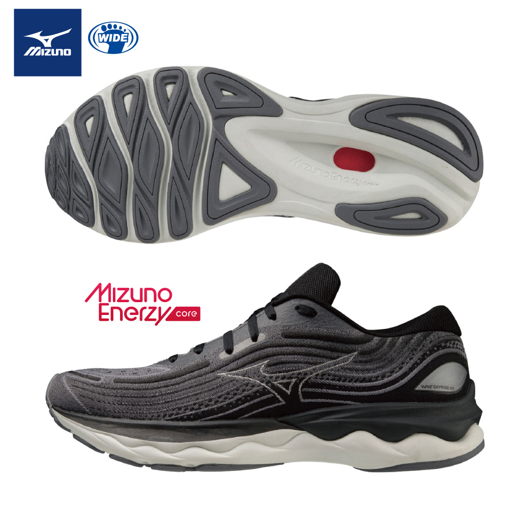 【美津濃MIZUNO】WAVE SKYRISE 4 一般型寬楦男款慢跑鞋 ENERZY中底 J1GC232302