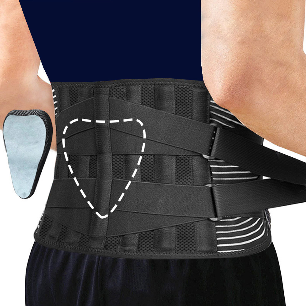 PUSH!戶外用品彈力雙重加壓護腰帶健身運動護腰力量支撐舉重束腰帶H37